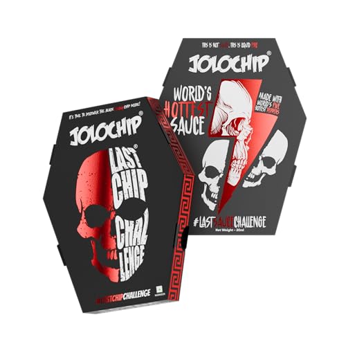 Image of JOLOCHIP World's Hottest Sauce (20ml) & JOLOCHIP Last-Chip-Challenge (5 grams) | Extreme Spicy Tortilla Chip | 2.48 Million SHU | Ultimate Hot Combo