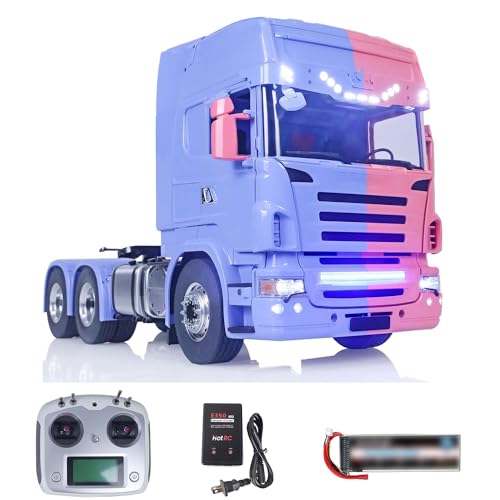 1/14 RC Tractor Camión LESU 6X6 Metal Chasis RTR Control remoto coches DIY Modelo