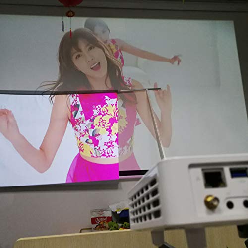 DERCLIVE Portable Foldable Projector Curtain Anit-light Screen Projection Screen,Silver - Image 4