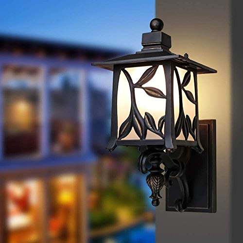 Luminaires d'éclairage mural de porche extérieur style rétro villa