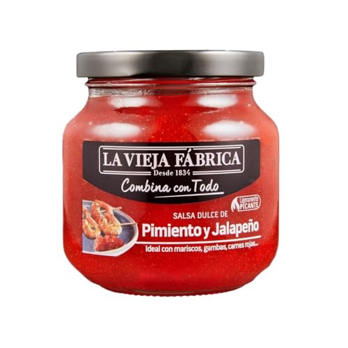 La Vieja Fábrica | Salsa de pimiento rojo y jalapeño COMBINA CON TODO | 290g