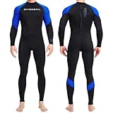 SlowTon Traje de Surf para Hombres y Mujeres, Secado Rápido Traje de Baño Completo de Manga Larga con Cierre Hombre...