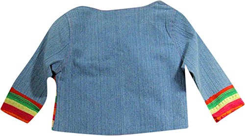 Little Girls' Long Sleeve Jean Cardigan2