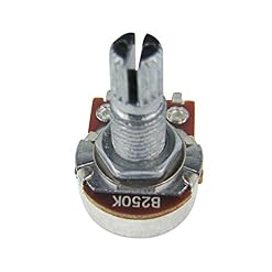 FLEOR B250K Mini Potentiomètre 18mm Long Arbre Fendu Cône Linéaire Baïonnette Monté Guitare Basse Électrique Pots Pack… - Les Beatles, Paul McCartney, John Lennon, RIngo Starr, George Harrison FLEOR B250K Mini Potentiomètre 18mm Long Arbre Fendu Cône Linéaire Baïonnette Monté Guitare Basse Électrique Pots Pack… – Image 2