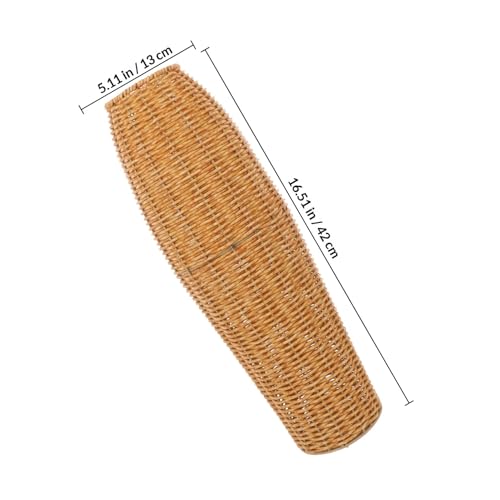 Vase en imitation rotin marron idéal pour décorer un balcon moderne - 3