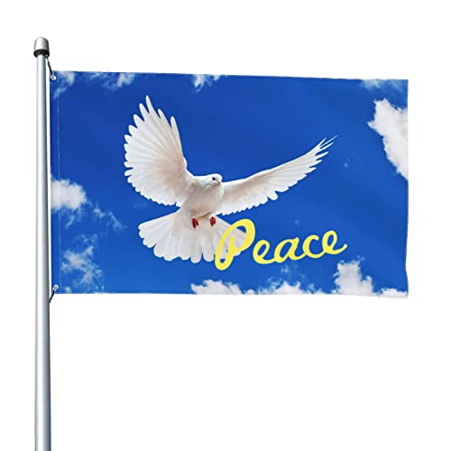No Applicable QIZI-226A53 Peace Flag Peace Dove Flag 3X5 Feet Banner Flag cover