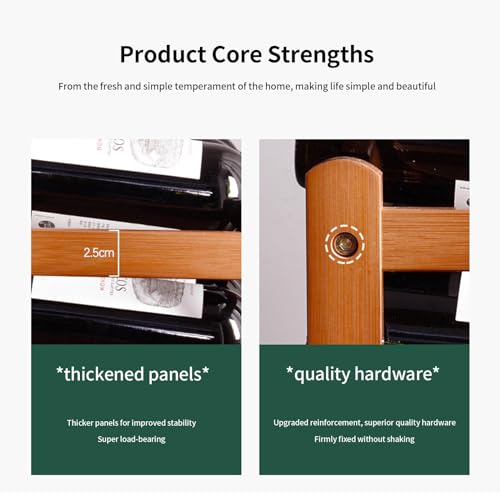 Glsety 16 Bottle Wooden Wine Rack,4 Tier Free Standing Wine Storage Holder,Retro Minimalist Style Home Decorations Wine Display Shelves for Cabinet,Cupboard,Countertop(4 Tier) - Image 4