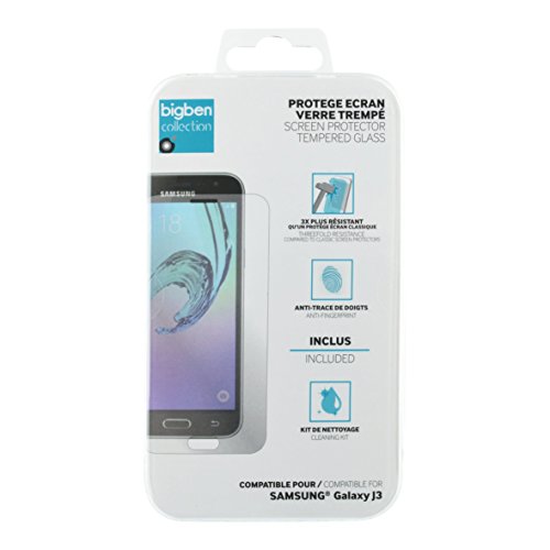 Bigben Connected Protège-écran en Verre trempé pour Samsung Galaxy J3 2016 Cover