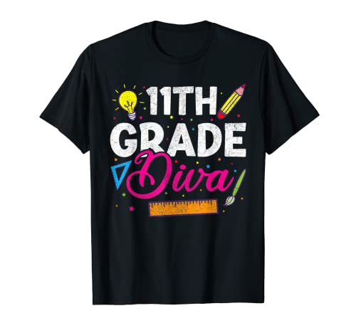 11th Grade Diva Girls Apparel, Back To School Girl Women T-Shirt