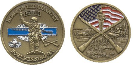 JSDINCN KTWOGMAN Military Productions Fort Benning Georgia Challenge Coin