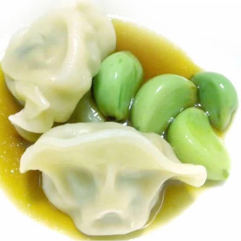 Laba ajo verde esmeralda, ajo dulce y agrio, encurtidos especiales en