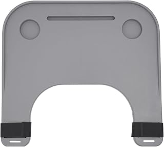 Mesa para silla de ruedas con soporte para tazas y soporte para teléfono móvil, bandeja extraíble para silla de ruedas, accesorio para silla de ruedas, bandeja para alimentos (gris)