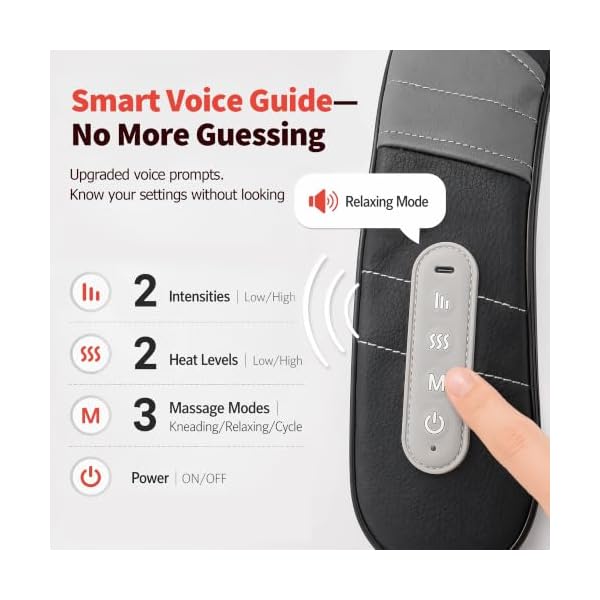 Cordless Neck Massager with Heat for Pain Relief Deep Tissue - Image 4