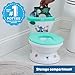 Bright Starts Disney Junior Stitch My Size Potty Training Toilet, Toddler Potty Chair with Flushing & Cheering Sounds, Removable Seat with Splash Guard & Handles, Ages 18+ Months, Up to 50 lbs