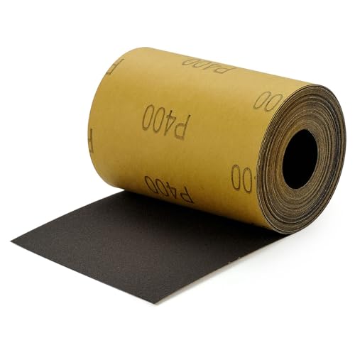 MAXMAN 400 Grit Sandpaper Roll, Silicon Carbide Wet Dry Longboard Sand Paper, 3-2/3
