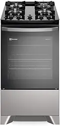 Fogão Electrolux 4 bocas Efficient com PerfectCook Prata FE4GS