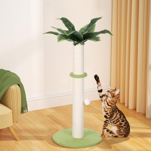 Rascador vertical para gatos con cuerda de sisal miniatura 3