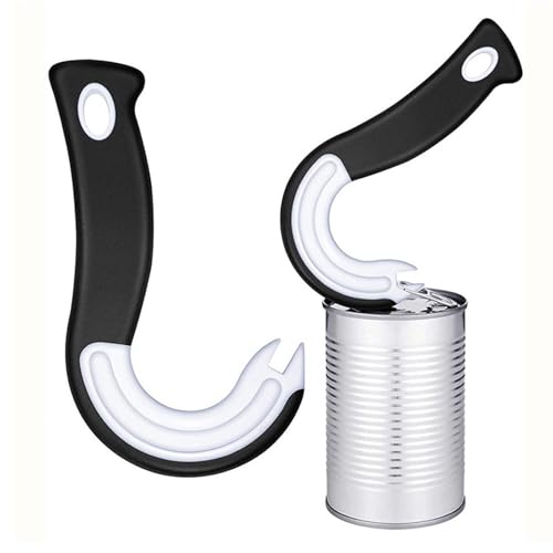 Can Tab Opener Tool,Ouvre-boîte Multifonction En Forme De J Ouvre-boîte | Outil De Cuisine Anti-dérapant Ouvre-bocal Protège L'utilisation Des Ongles Pour Les Âgés