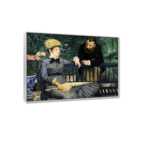 Peinture Édouard Manet Au Conservatoire décoration murale salon avec cadre
