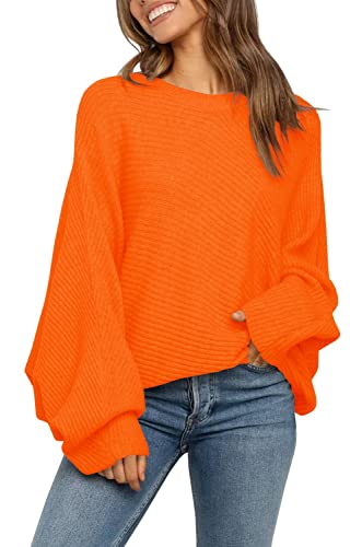 Image of Mafulus Womens Oversized Sweater Fall Winter Slouchy Pullover Jumper Tops