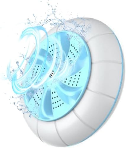 YAKINO ポータブル洗濯機 2 in 1 タービン 正転・反転 小型 洗濯器 ミニマルウォッシュ ウォッシャー ミニ 投入式 携帯型 簡易 USB 下着・靴下用 節水 コンパクト 一人暮らし 学校 出張 旅行 (シアン)