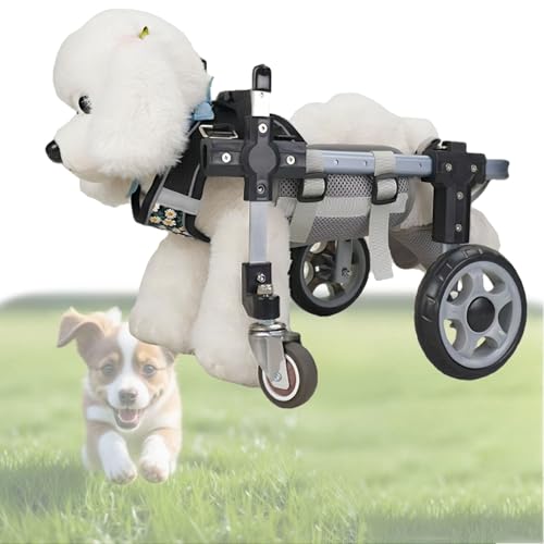 Fauteuil roulant pour chien handicapé et chat réglable - 2
