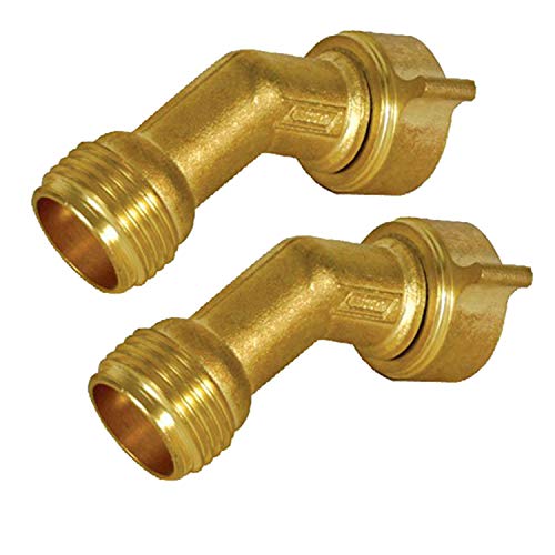 45 Degree Hose Elbow- Eliminates Stress and Strain On RV Water Intake Hose Fittings,(2 pack)