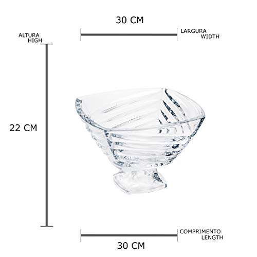 Fruteira de Vidro Sodo-Cálcico Rojemac Transparente