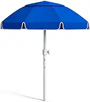 Guarda-Sol Grande 2,20m com Proteção UV Reclinavel Para Praia Psicina Camping