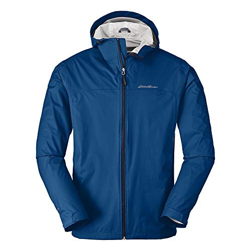 Eddie Bauer Men s Cloud Cap Rain Jacket True Blue