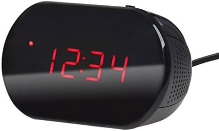 Excelvan Radiosveglia LED Sveglia Digitale Radio con La Batteria di Sostegno, Stazione Radio FM, Sleep & Snooze Funzioni (Nero)