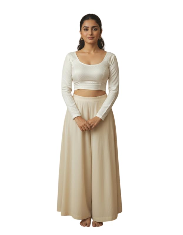 unity hub Round Neck Cotton Spandex Stretchable Readymade Blouse for Women | Soft Cotton Lycra Blouse | Comfortable Wear Saree Blouse-picture-12