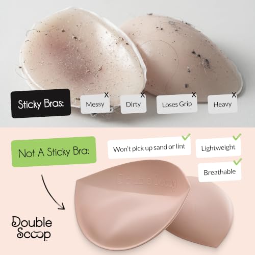 Image of Double Scoop Push Up Bra Inserts w /Bonus Sticky Tape Strips, Instant Breast Implants, Replacement Bra Pads, A /B, C, D