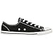 Converse Women's Dainty Canvas Low Top Sneaker, Black, 9 M US