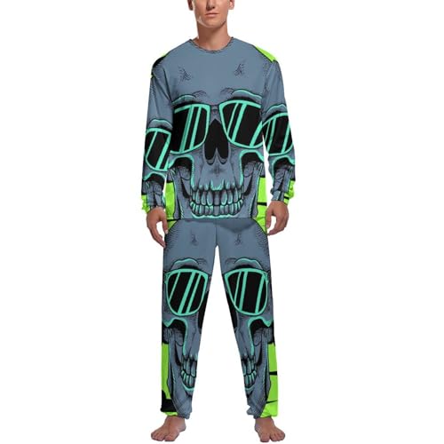 Pyjama Homme Ensemble Crâne pour des Nuits Confortables