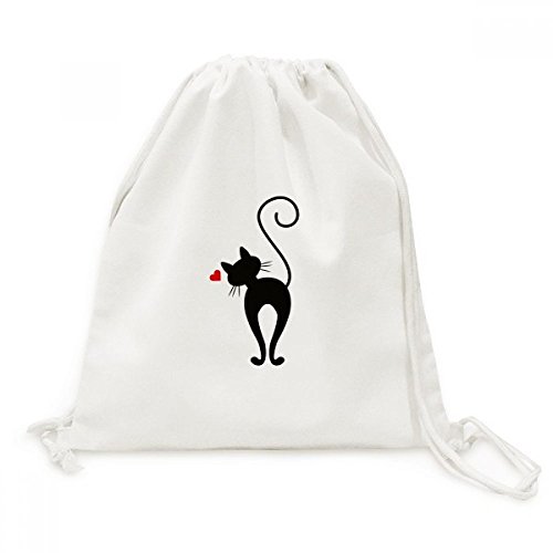 Sac a dos cordon chat en coeur fini les sacs lourds grace a cette toile legere