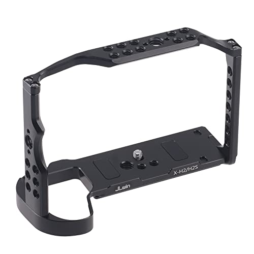 FOTGA Camera Cage for Fujifilm X-H2/X-H2S Camera, Aluminium Video Vlogging Stabilizer Rig with NATO Rail, 1/4"Screw Mount - Image 2