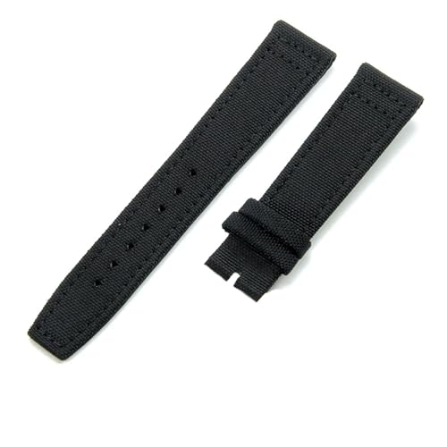 20mm 21mm 22mm Nylon Canvas Watchband for PILOT PORTOFINO Fabric Watch Strap Folding Buckle Leather Belt