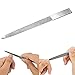 Zittop Nail File - 7 Inch Stainless Steel Double Side Nail File Metal File Buffer Fingernails Toenails Manicure Files for Men Women Salon Home and Travel
