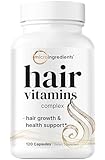 Micro Ingredients Hair Growth Vitamins for Women & Men, 120 Capsules | 14-in-1 Formula with Biotin, Collagen, Keratin, Saw Palmetto & More | Thicker, Fuller, Nourishes Thinning & Loss Hair Support