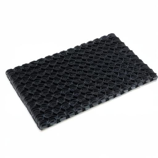 Vivol Rubberen ringmatten, 100 x 150 cm, zwart, deurmat voor buiten in de tuin of aan de achterdeur, rubberen matten buiten in verschillende maten verkrijgbaar