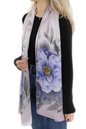 Womens La Fiorentina Silk Floral Print Scarf3