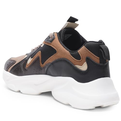 Image of Liberty LEAP7X Brown & White Running Shoes for Men