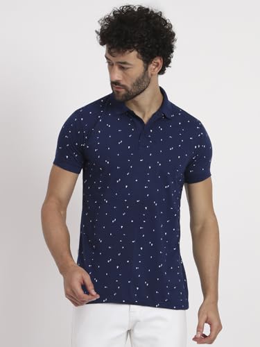 Image of Men Cotton Half Sleeves Regular FIT Polo T-Shirt