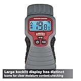 Calculated Industries 7440 AccuMASTER XT Digital Moisture Meter | Handheld |Pin Type | Backlit LCD Display | Detects Leaks, Damp and Moisture in Wood, Walls, Ceilings, Carpet and Firewood