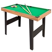 ColorBaby 85434 Amerikanischer Billardtisch für Kinder und Erwachsene, 121 x 61 x 70 cm, aus robustem Holz, inklusive 2 Queues, 16 Kugeln, 1 Kreide, 1 Bürste und 1 Dreieck, 2-4 Spieler, 6 Jahre und