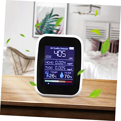HANABASS 1 Set Sensor Witte Monitor Meten En In Temperatuur Lucht Gas Kantoor - Multifunctioneel Voor Digitale Dioxide… - Afbeelding 5