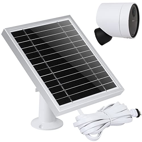 Uyodm Solar Panel Compatible With Simplisafe Wireless Outdoor Security Camera,Power Your Simplisafe Outdoor Camera Continuously- Silver #TOP1