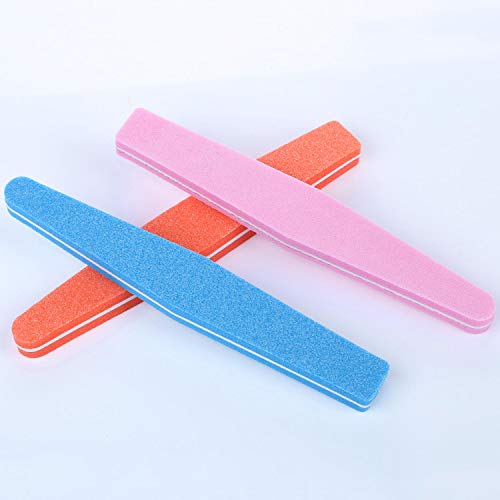 20 Pieces Nail Buffer Block Sponge Nail File Washable Double Sided 100/180 Sanding Block Buffing Files #TOP3