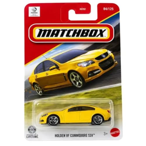 Image of Matchbox 1:64 Scale Holden VF Commodore SSV for 3 Years & Above 84 /125 (Yellow)